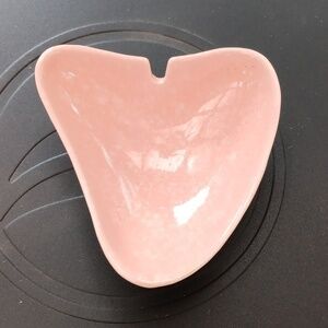 Vintage pink sponge Shawnee pottery ashtray